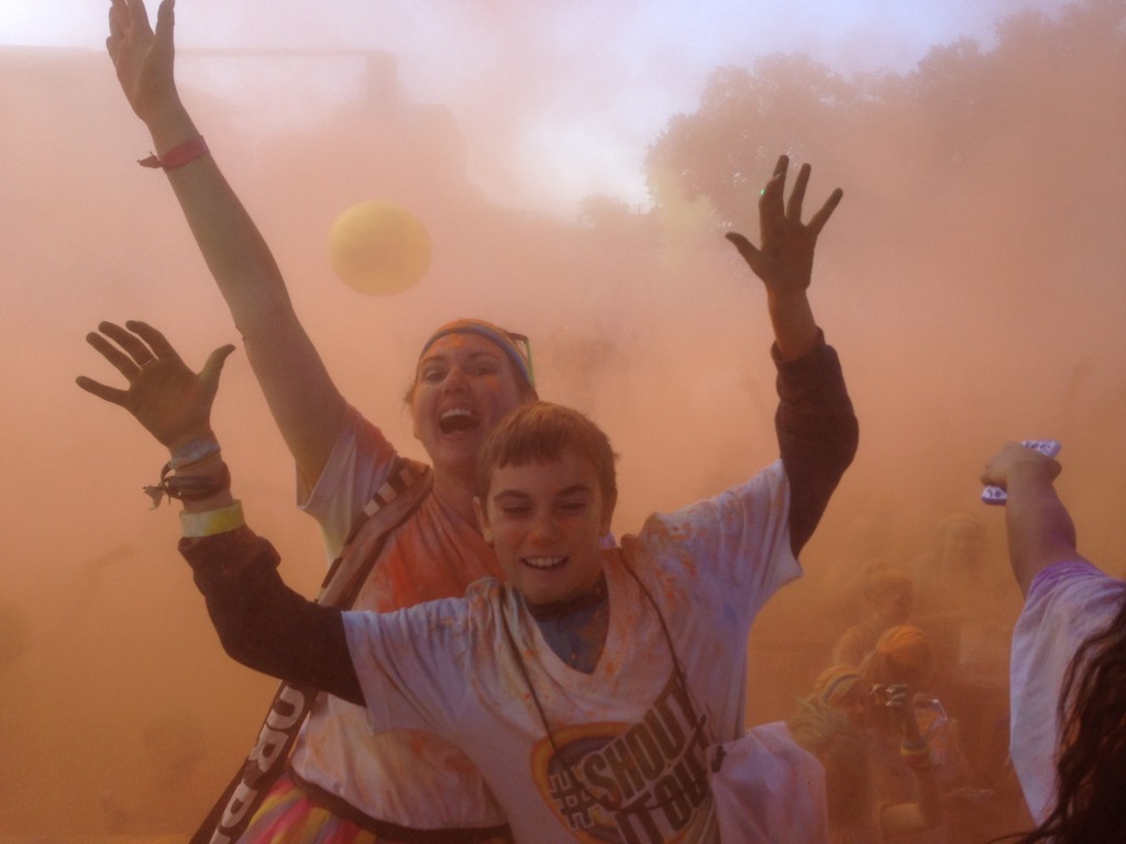 Color Run Jyl and Connor