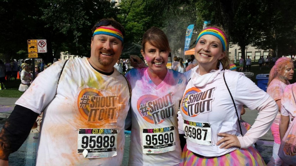 Team Shout color run bloggers